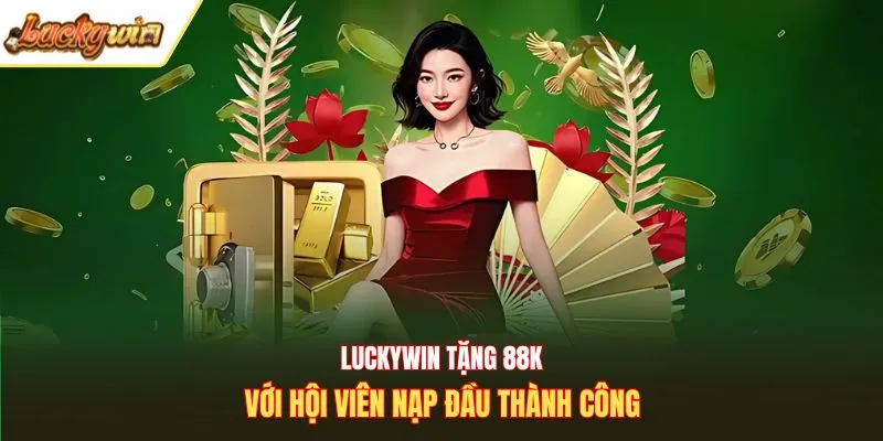 Luckywin tặng 88K với hội viên nạp đầu thành công